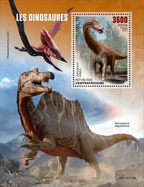 2023 02- CENTRAL AFRICA - DINOSAURS     1V  complet set    MNH **