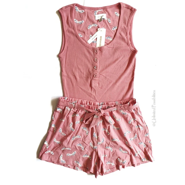 NEW SUSSAN CANDY Singlet Boxer Short PJ Set Sleepwear XXS with