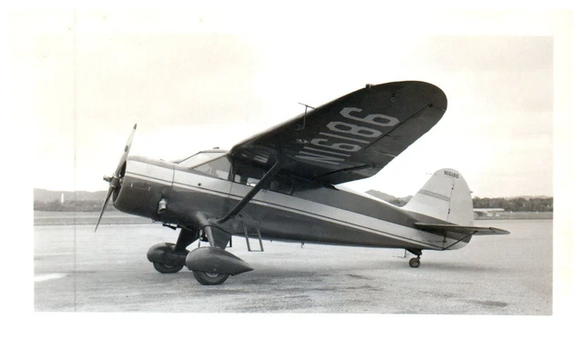 Stinson Reliant Gull Wing Airplane Aircraft Vintage Photograph 5x3.5" N16186