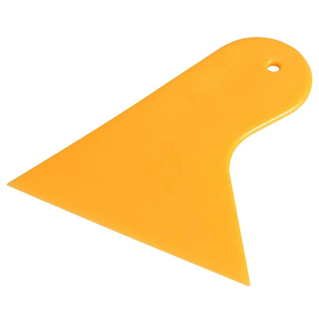 Película adhesiva de plástico amarillo para ventanas de automóvil raspador herramienta de limpieza de escobilla 10.f