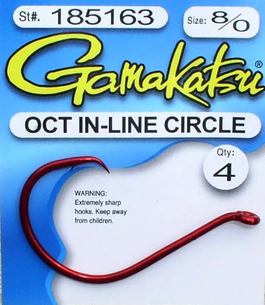 GAMAKATSU OCTOPUS CIRCLE Hooks 4x-strong per marina-u. wallerangler 4/0,  6/0, 8/0 EUR 4,99 - PicClick IT