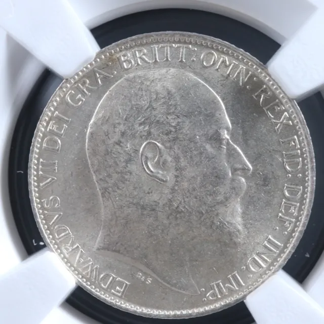 Six pence 1902 NGC MS-63 Great Britain KM#799 Silver UK GB Grande-Bretagne 6