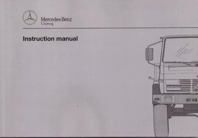 Unimog 427 437 U1400 - U2450L Instruction Manual Operating Instructions - NEW