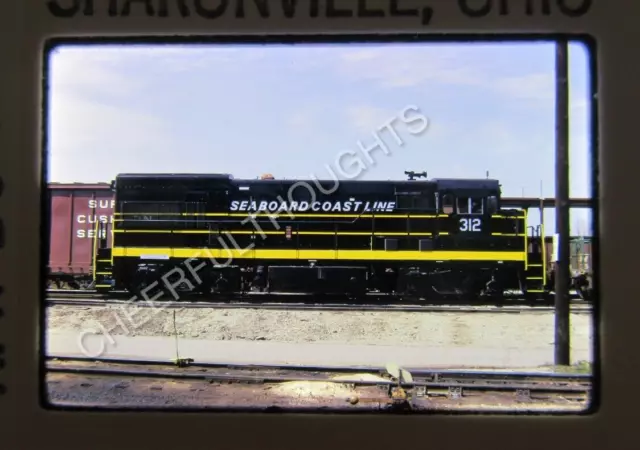 Original  '73 Kodachrome Slide SCL Seaboard Coast Line 312 U18B Fresh      38P36