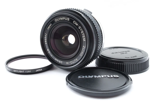 ⛄MINT⛄ Olympus OM SYSTEM Zuiko Auto-W 28mm f/2.8 MF Wide Angle Lens From JAPAN