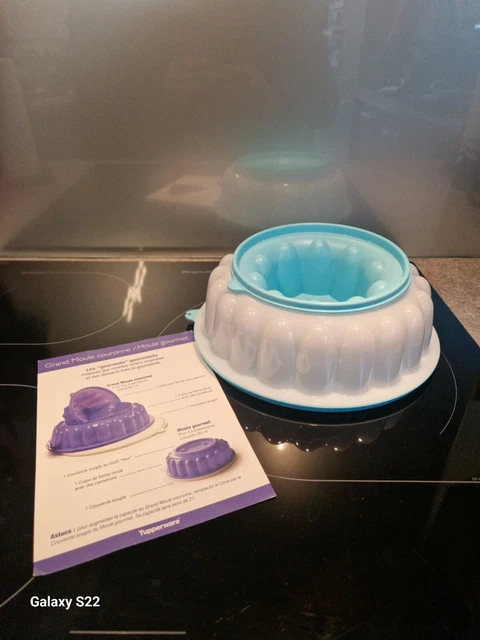 Moule à Charlotte Tupperware Grand Modèle - Diamètre 23 Cm - Bleu - Neuf - Fabriqué En France