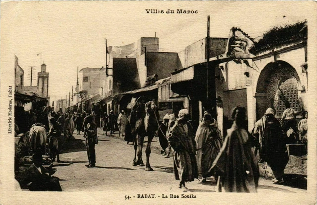 CPA AK RABAT La Rue Souika MOROC (824776)