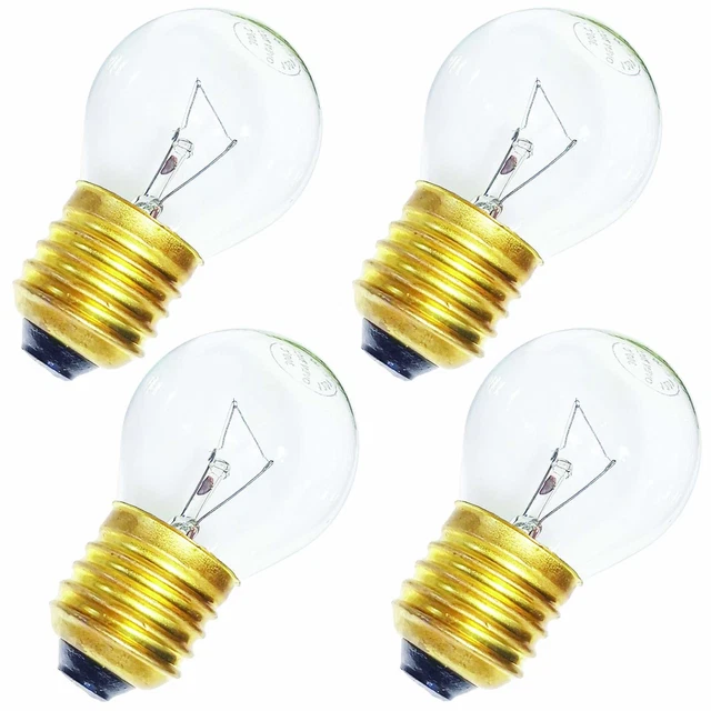 zaqaqa Oven Light Bulb_4 Pack 300°C High Temp 120v 40w Appliance Bulb G45 E26...