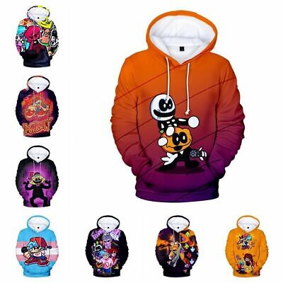 Game Friday Night Funkin 3D Print Casual Loose Hoodies Men Boy Spring Pullover