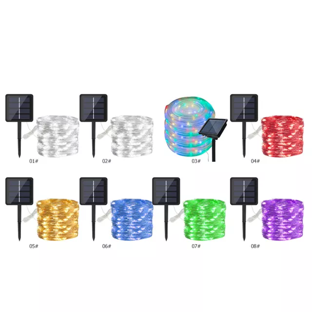 200LED Solar String Lights Waterproof Copper Wire Outdoor Garden Fairy Christmas