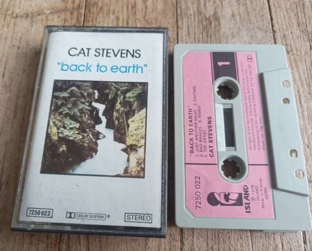 Cat Stevens Back To Earth Cassette Audio Tape K7 France Press