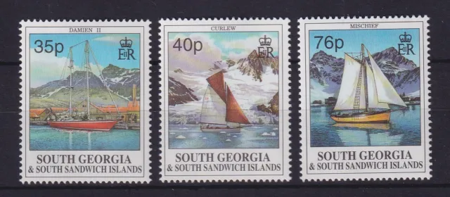 Südgeorgien und Süd-Sandwich-Inseln 1995 Segeljachten Mi-Nr. 246-248 **