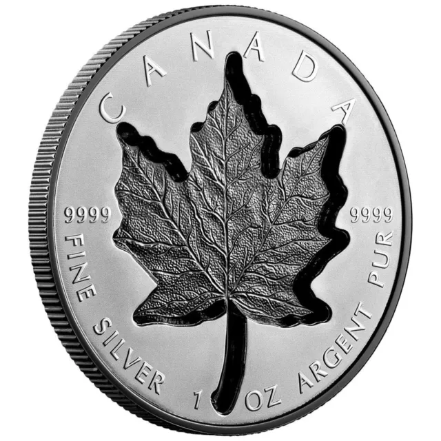 Silbermünze Maple Leaf Super Incuse 2023 Kanada - Rhodium Beschichtung - 1 Oz RP