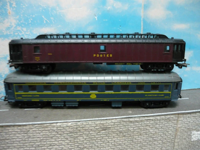 Lot 4 Voitures Voyageurs SNCF Trois Essieux – CPMR – Époque 3 – Kit HO