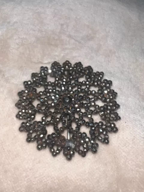 Antique Georgian Cut Steel Brooch