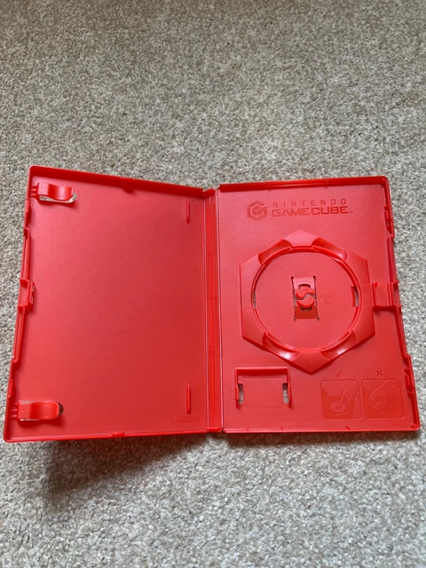 Nintendo Gamecube Genuine Empty Case RED MARIO KART Rare Replacement Official