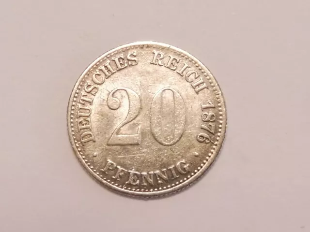 KAISERREICH 20 Pfennig 1876 E (L12302)