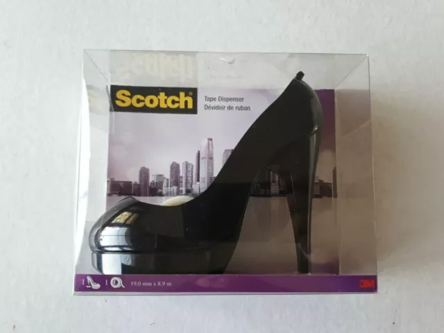 Scotch Tape Dispenser - Black High Heeled Shoe - New in Box