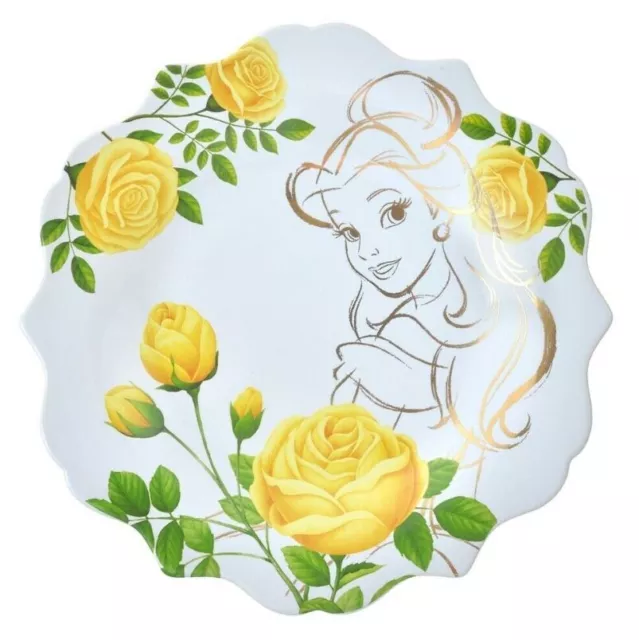 Disney Store Japan Beauty and the Beast Belle Plate FLOWER PRINCESS (NEW IN BOX) 3