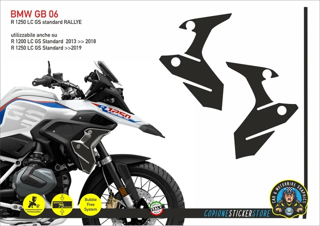 2pcs Adhésif R1250GS Adventure Compatible Avec Les Motos BMW Motorrad R1250 GS R 1250 HP Touratech Y GIVI Trekker Outback 37L 48L (Light Blue