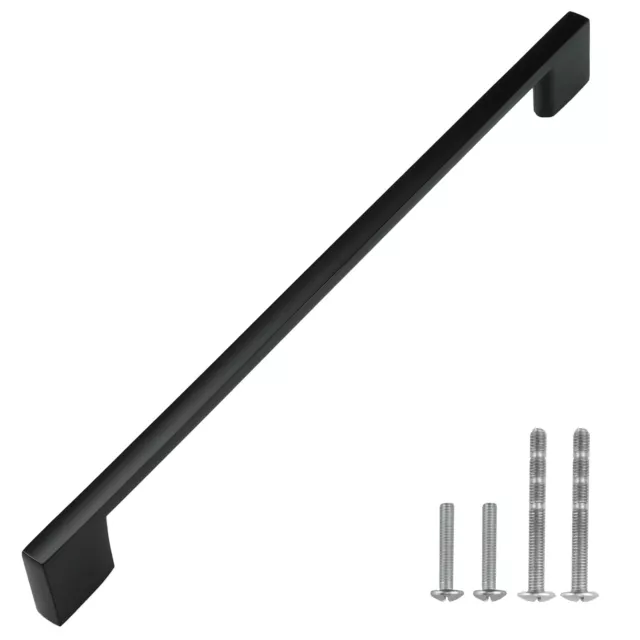 Black Modern Cabinet Handles T Bar Pulls Kitchen Drawer Hardware Stainless Steel