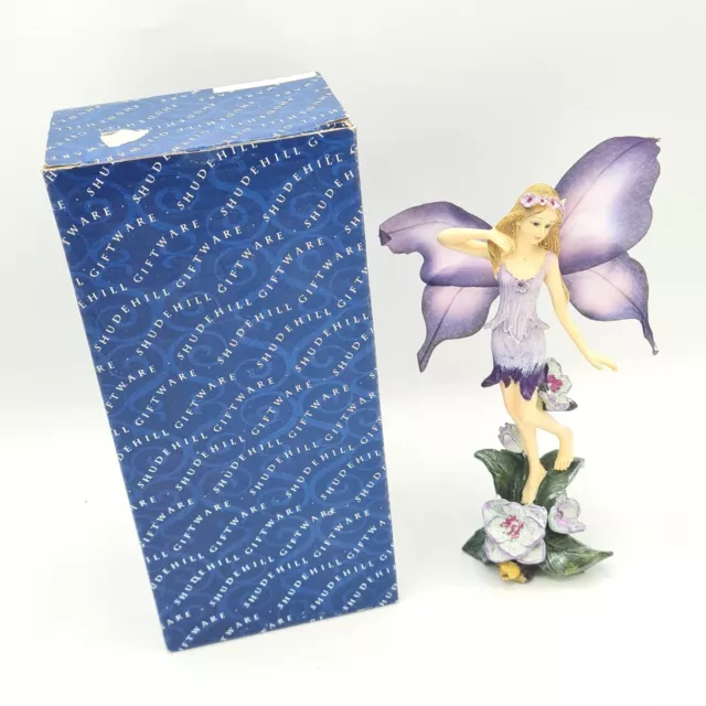 Shudehill Indigo Fairy Stand Posing Figurine Ornament Boxed