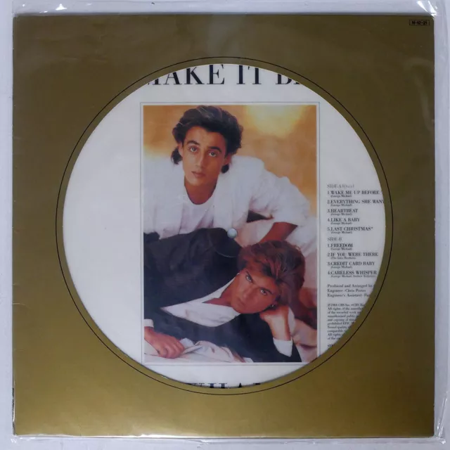 Wham Make It Big Epic 323P574 Japan Picture Vinyl Vinyl Lp