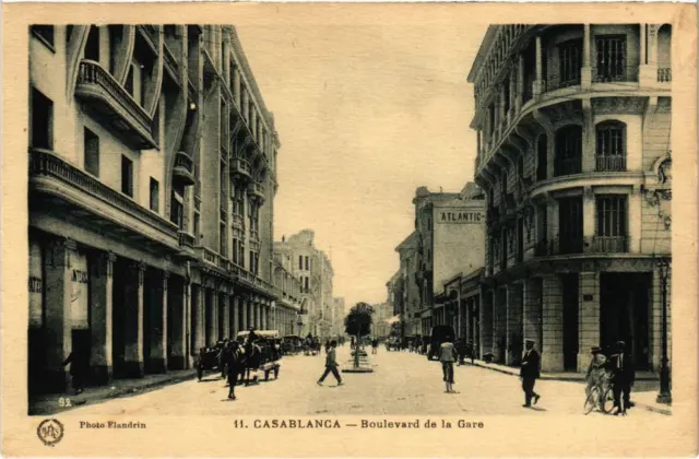 CPA AK MAROC CASABLANCA - Boulevard de la Gare (93056)