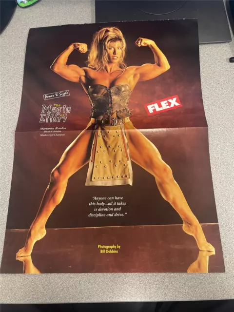 MARIANNA KOMLOS & MILOS SARCEV muscle bodybuilding fitness poster