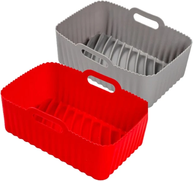 Heißluftfritteuse Silikonform 2 Stück - BPA-frei Für Philips, Ninja, Cosori