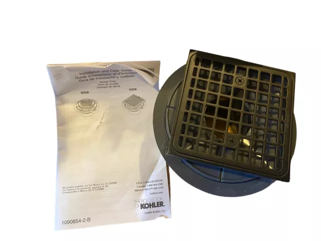 Kohler K-9136-BL Shower Drains Shower Accessories Matte Black  gray PVC Open Box