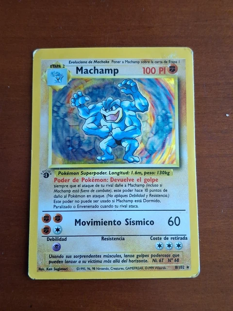 POKEMON MACHAMP HOLO Primera Edicin 8/102 Set Base No Shining Charizard EUR 6,49 - PicClick ES POKEMON MACHAMP HOLO Primera Edicin 8/102 Set Base No Shining Charizard EUR 6,49 - PicClick ES