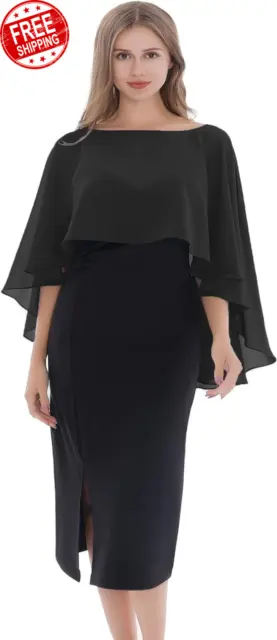 Wedding Capes Womens Soft Chiffon Cape Shawls and Wraps Shrugs for Evening Dress