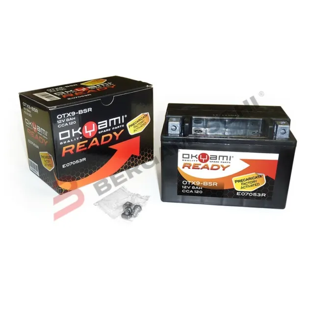 Batteria Ytx9-Bs 12V 8Ah Per Ktm Duke 200 200 2012 > 2012 Okyami Precaricata