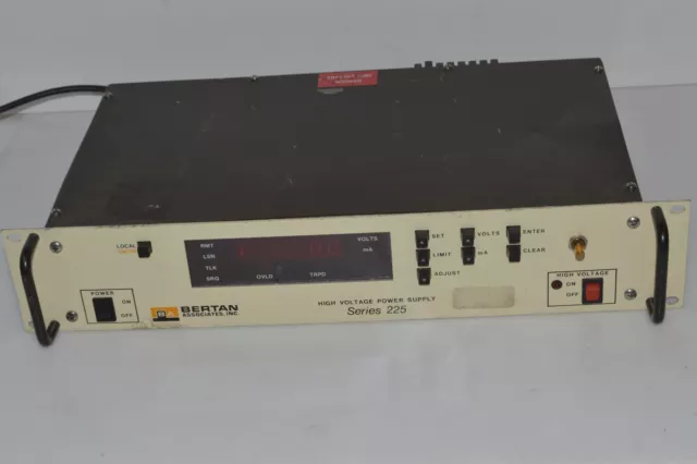 Bertan High Voltage Power Supply Series 225 Model 01R 1Kv 30Ma (Ba)