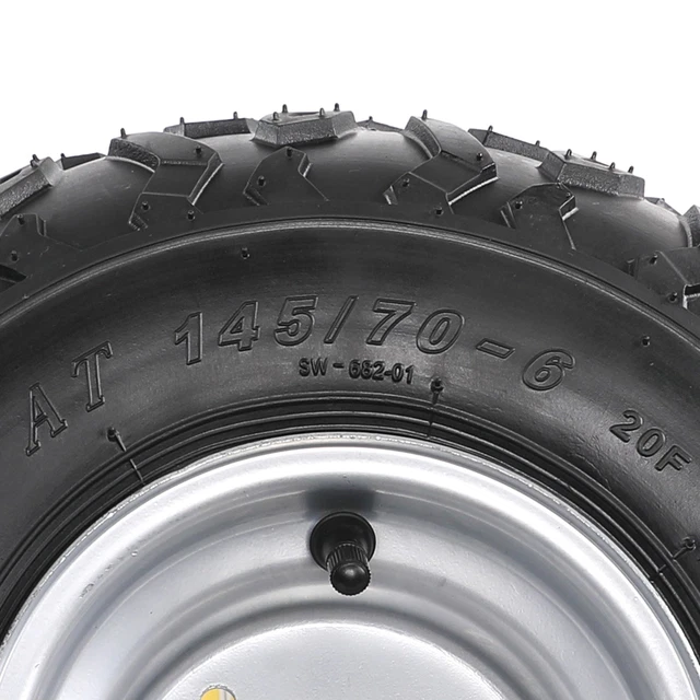 4pc 6 inch 145/70-6 Tyre Wheel Rim for Suzuki LT50 Quad 50cc 70cc