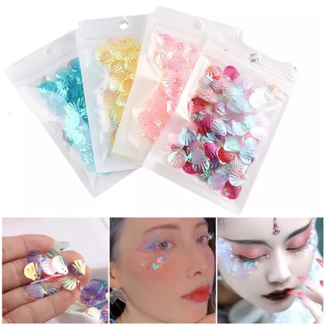 Cute Mini Glittering Eye Face Gems Shells for DIY Crafts & Jewelry Making