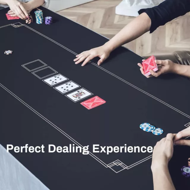 SLOWPLAY Poker Mat Portable Table Top 180x90 cm Carrying Bag Accessories