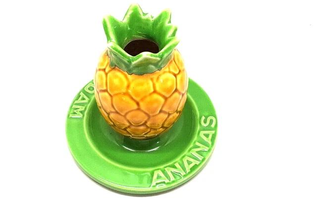 Ancienne Porte Paille Publicitaire Fruidam Ananas Procéram Bar Déco Collection