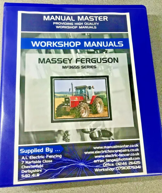 Massey Ferguson Mf3655,3660,3670,3680,3690 Operator + Workshop Manual Packs