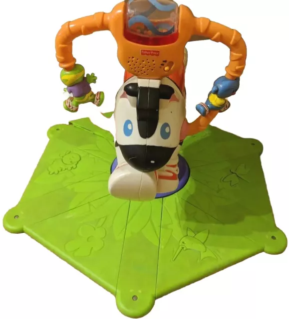 Fisher price jump and spin best sale zebra