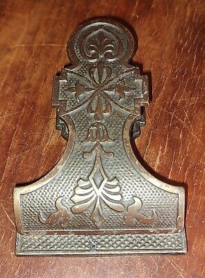 LG Antique Victorian Aesthetic Movement Bronzed Cast Iron Letter Paper Clip