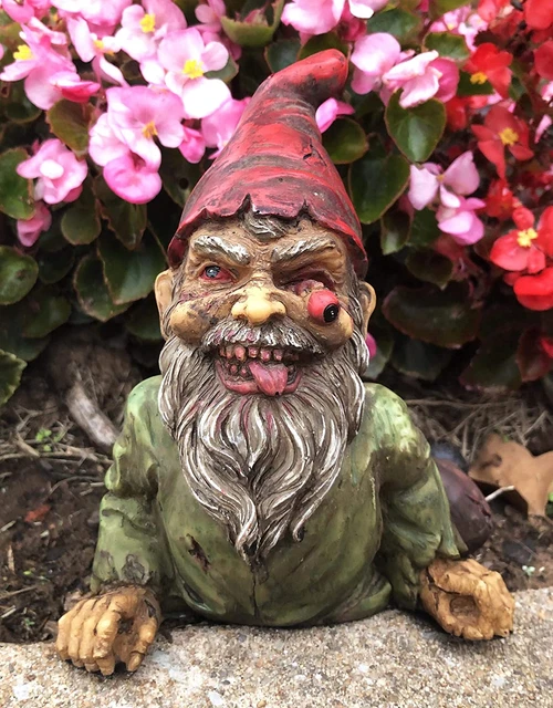 Ebros Walking Dead Severed Body Zombie Gnome Crawling on the Floor Statue 7" Lon