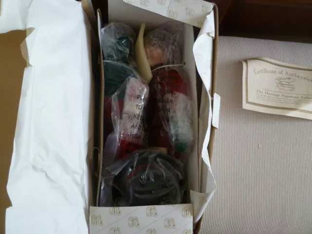 Set Of Two  New Heritage Signature Collection Porcelain  Doll
