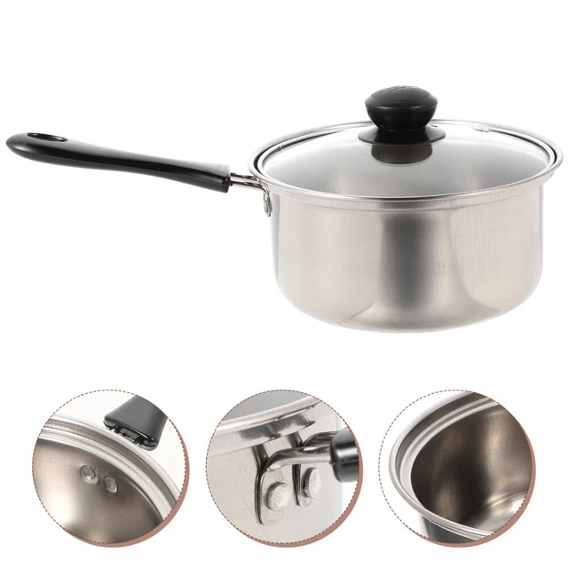 Olla de sopa espesa sartén profunda olla de metal olla de acero inoxidable