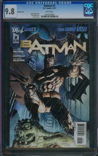 Batman #2 ⭐ CGC 9.8 ⭐ JIM LEE VARIANT 1st William Cobb Talon! New 52 DC 2011