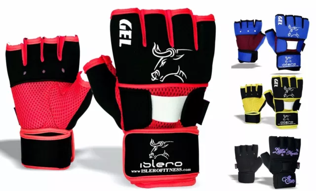 EVO Fitness Neoprene Gel Inner Gloves MMA Boxing Training Wrist Support Wraps