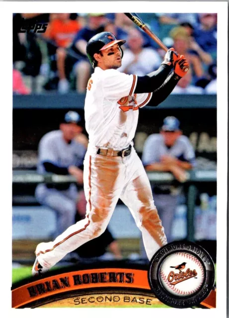 2011 Topps Brian Roberts #443 Baltimore Orioles Baseball Card