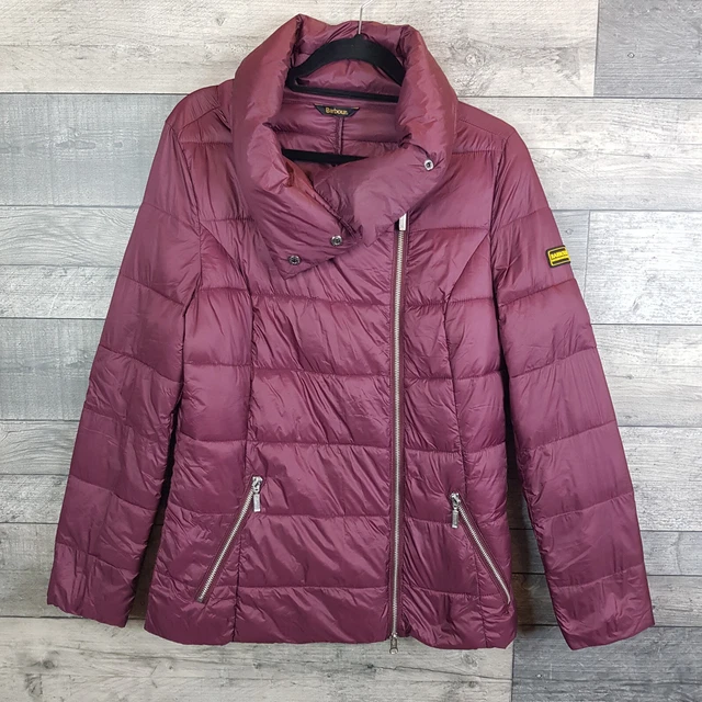 Barbour hamble quilted coat burgundy deals