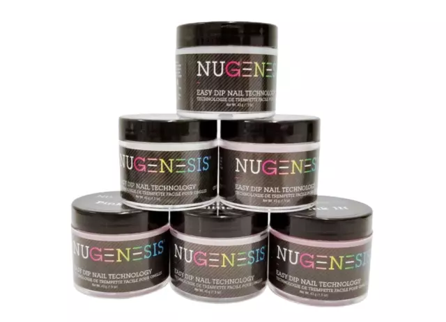 NUGENESIS Nail Color Dipping Powder 1.5oz/43g jar (NU121 - 186) - Choose Colors